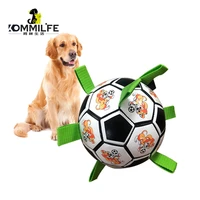 kommilife puppy dog toys interactive football toys for dogs outdoor dog training toys pet bite chew toy for small medium dogs