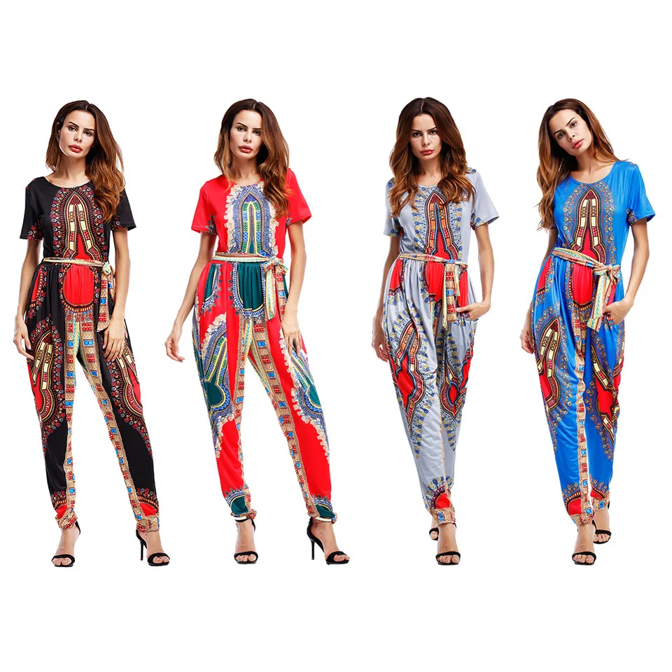 Африканская одежда Дашики платья новое поступление хлопок полиэстер Женщины 2017