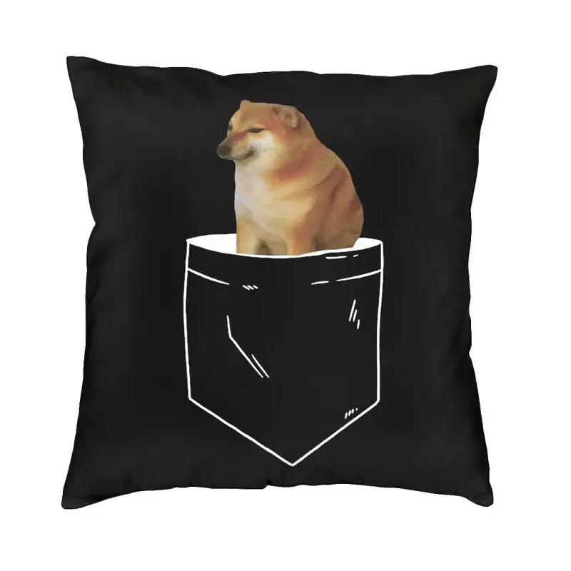 

Чехлы для подушек в скандинавском стиле Cheems, забавные Чехлы для подушек из полиэстера, Dogelore, чехол для дивана, квадратные искусственные Чехл...