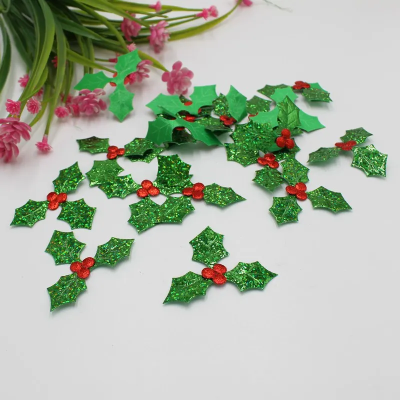 

50 шт. Рождественская фруктовая аппликация в помещении для рождественского украшения, орнамент, нашивки для ручной работы, декоративные аксессуары