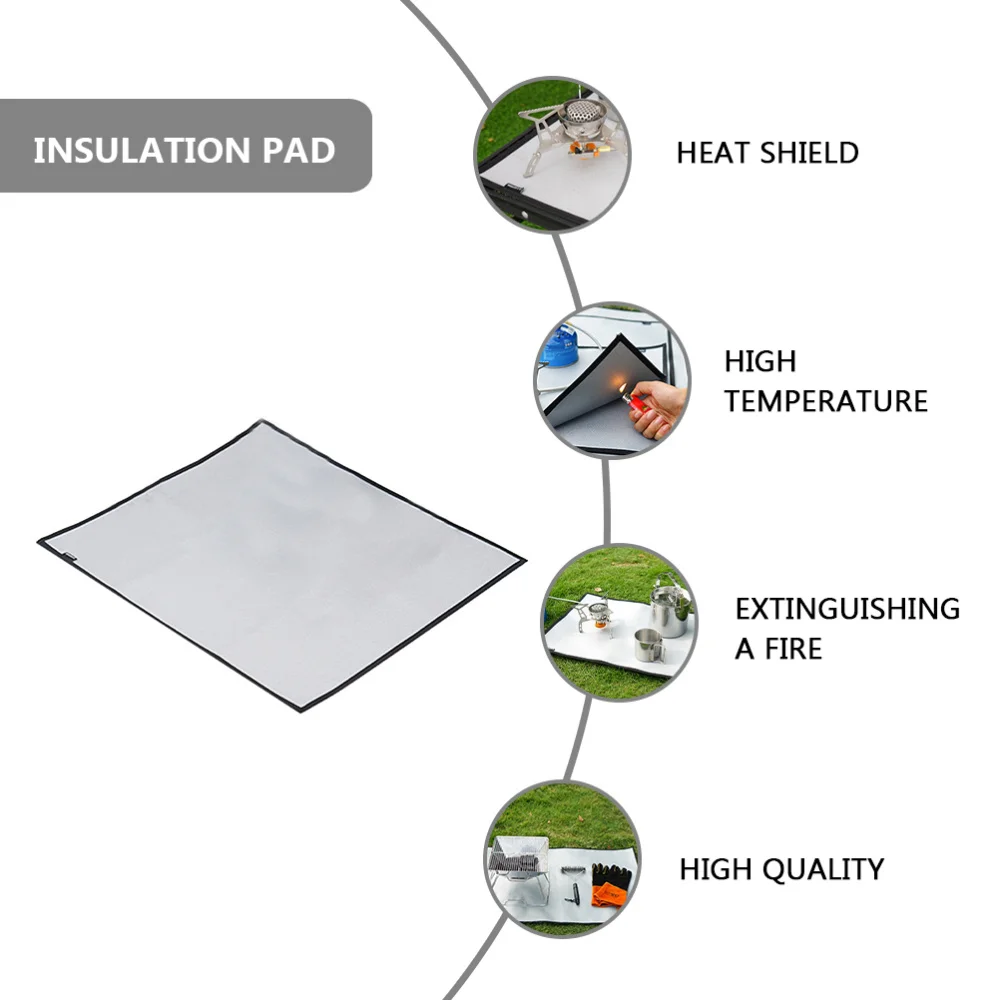 

1Pc Portable Fire Resistance Blanket Protection Blanket