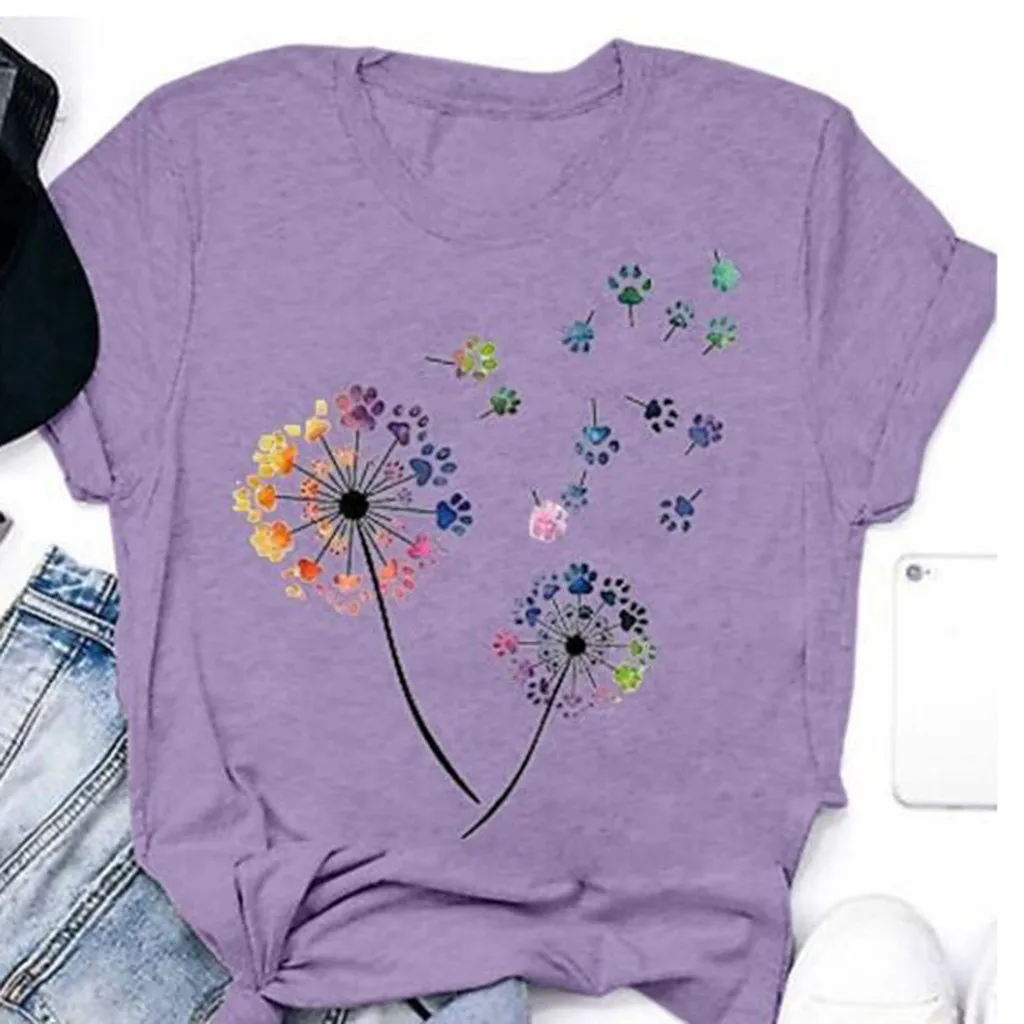 Футболка женская оверсайз с милым принтом модная рубашка в Корейском стиле
