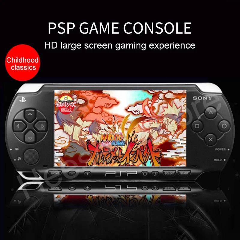 Оригинальный PSP Восстановленное для Sony 1000 PSP-1000 игровой консоли 16 32 ГБ 64 128 карта