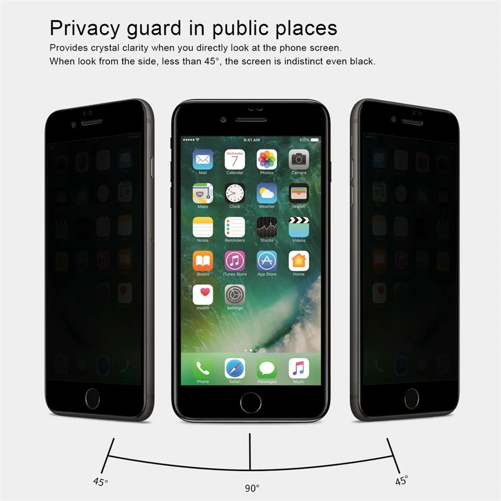 Для iPhone 7 8 7+ 8 Plus закаленное стекло Nillkin 3D AP+ Max анти-писк конфиденциальности полный экран защитная пленка стекло для iPhone8