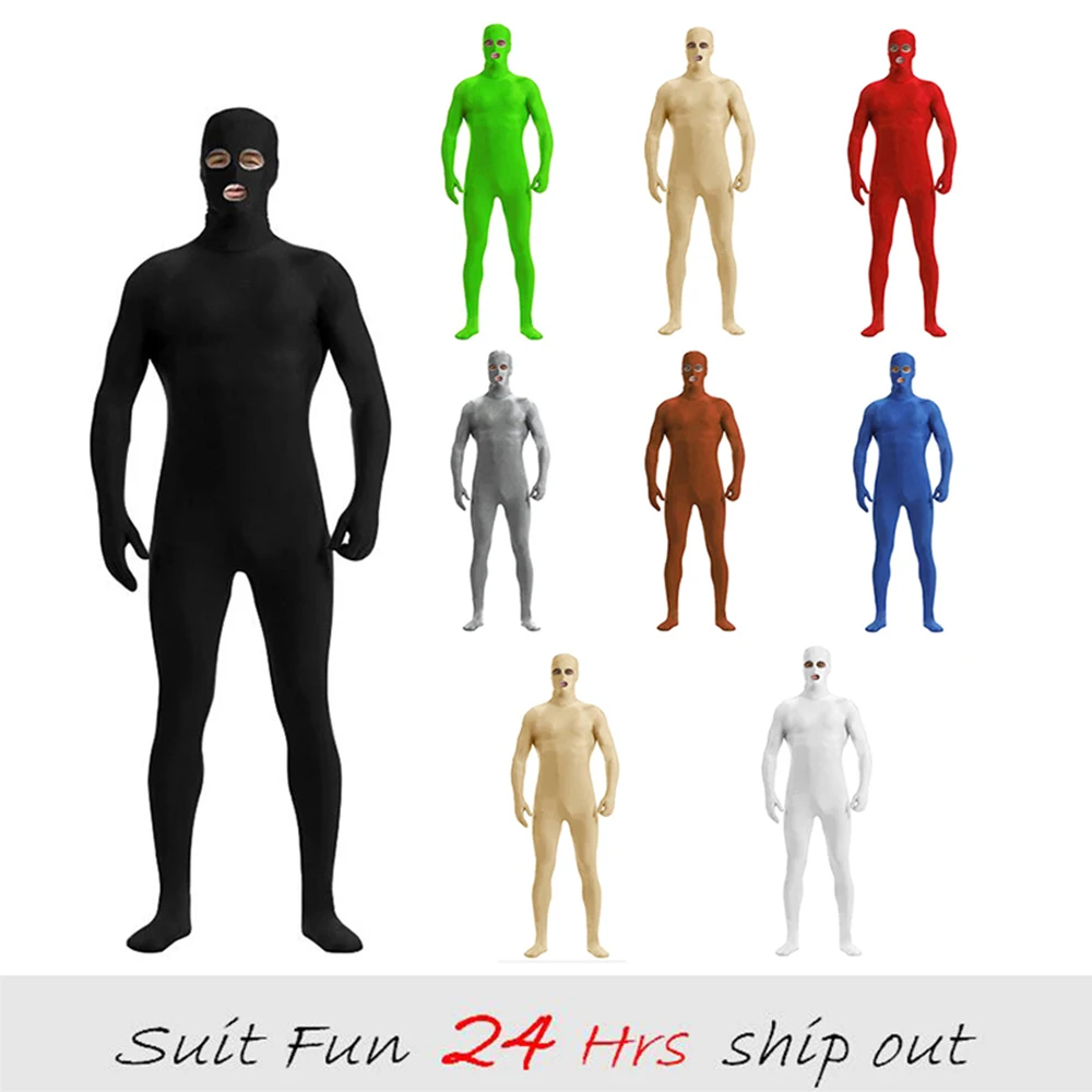 Zentai костюмы на все тело спандекс одежда для костюмированной вечеринки косплей