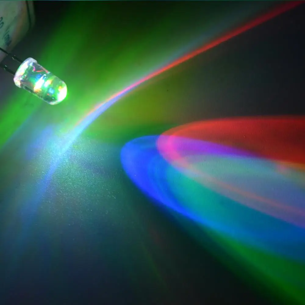 100 шт. 5 мм круглый Быстрый rgb-вспышка 470 Ом резисторы красный зеленый синий