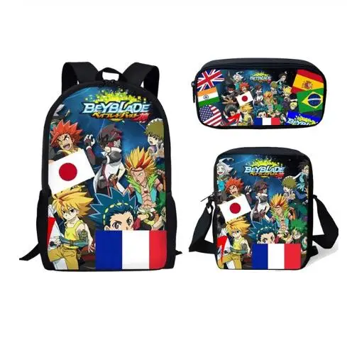 Модные школьные сумки аниме Beyblade Burst Evolution рюкзаки для подростков девочек