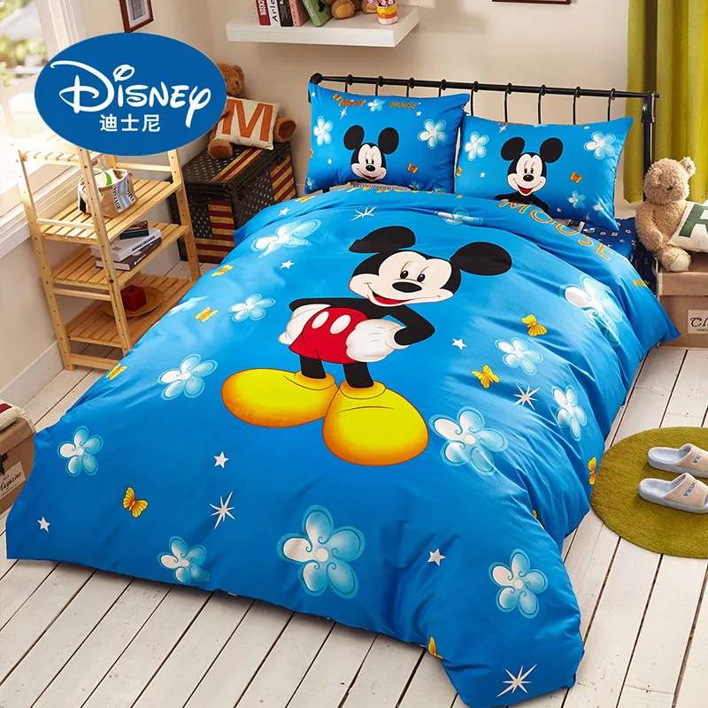 Disney новый комплект постельного белья с Микки и Минни Маус для детей декор в
