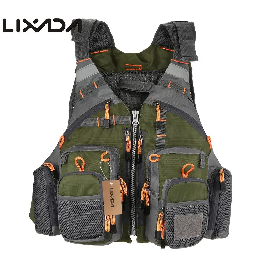 Жилет Lixada для рыбалки дышащий жилет занятий спортом на открытом воздухе плавания