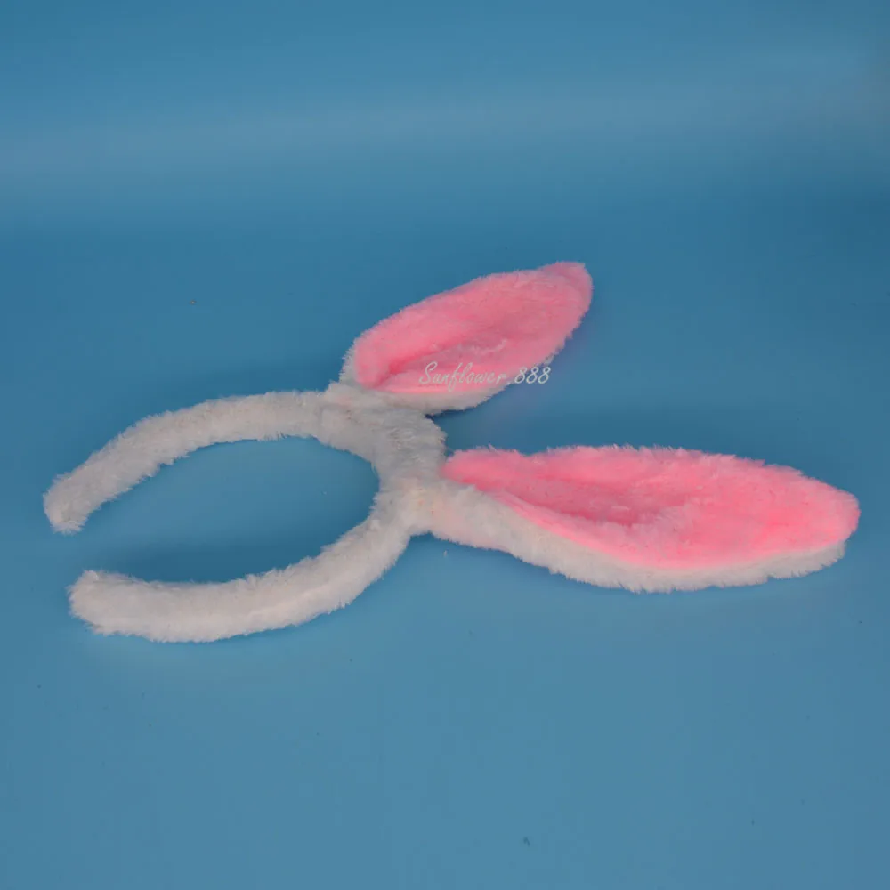 Women Girl Light Up Pink Bunny Ears Headband LED Flashing Easter Hairband Adults Children Party Hair Halloween Christmas|hair accessories|party hair