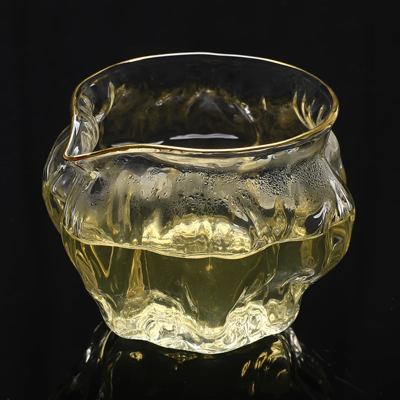 260 мл стеклянный чай для заварки термостойкая чахай орех шаблон чайная чашка подходит для микроволновых печей стеклянные кувшин для чая Чайная посуда