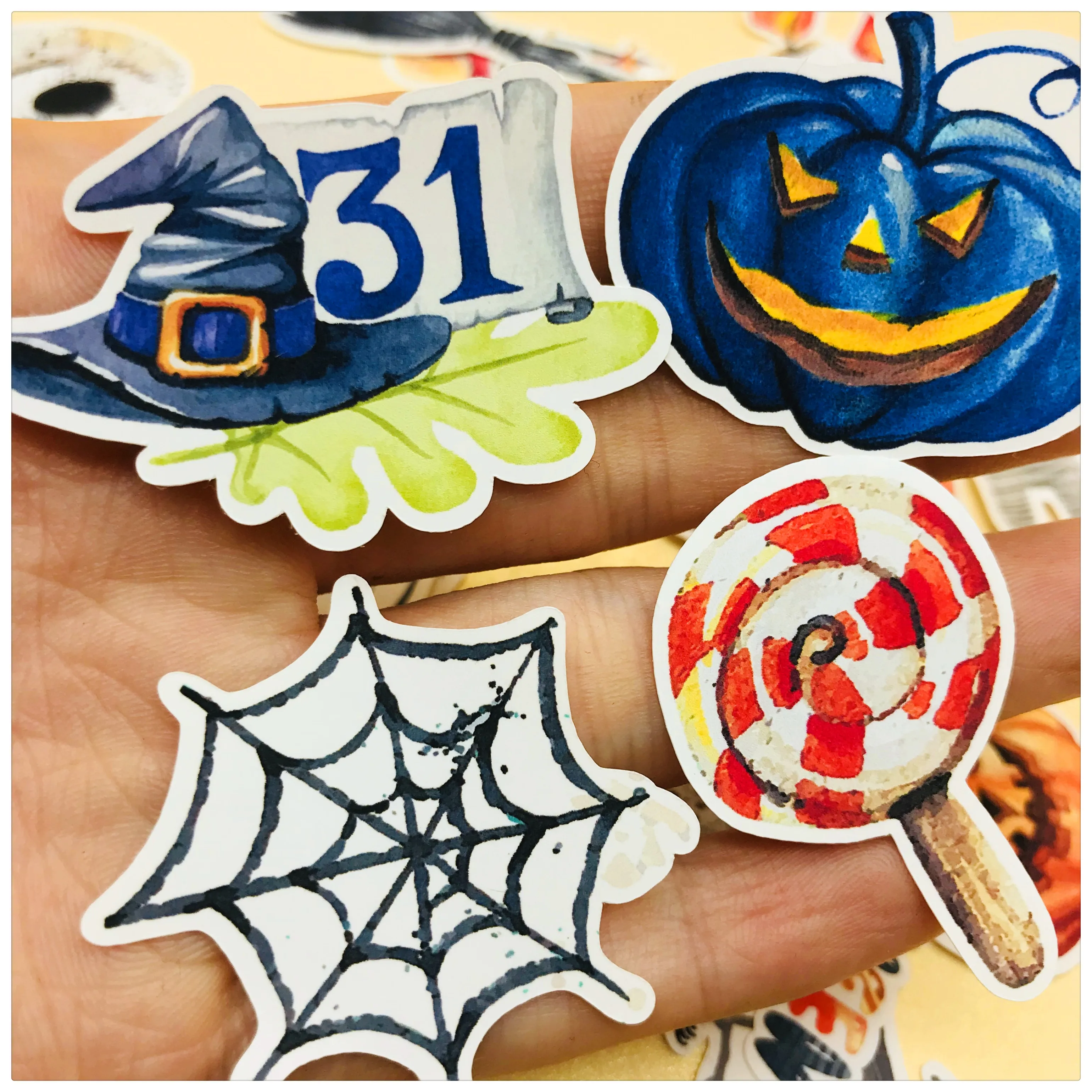 

33PCS Halloween decoration Stickers Crafts And Scrapbooking stickers book Student label Decorative sticker kids toys