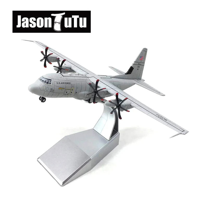 جيسون توتو Diecast 1/200 مقياس الولايات المتحدة سلاح الجو C-130J سوبر هرقل الناقل نموذج طائرة عدة مقاتلة نموذج انخفاض الشحن