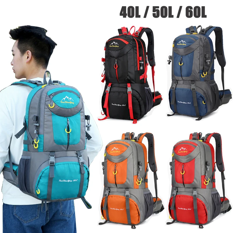 

40L 50L 60L Camping Hiking Backpack Outdoor Sport Bag Travel Trekking Backpacks Mountaineering Travelling Bags Rucksack