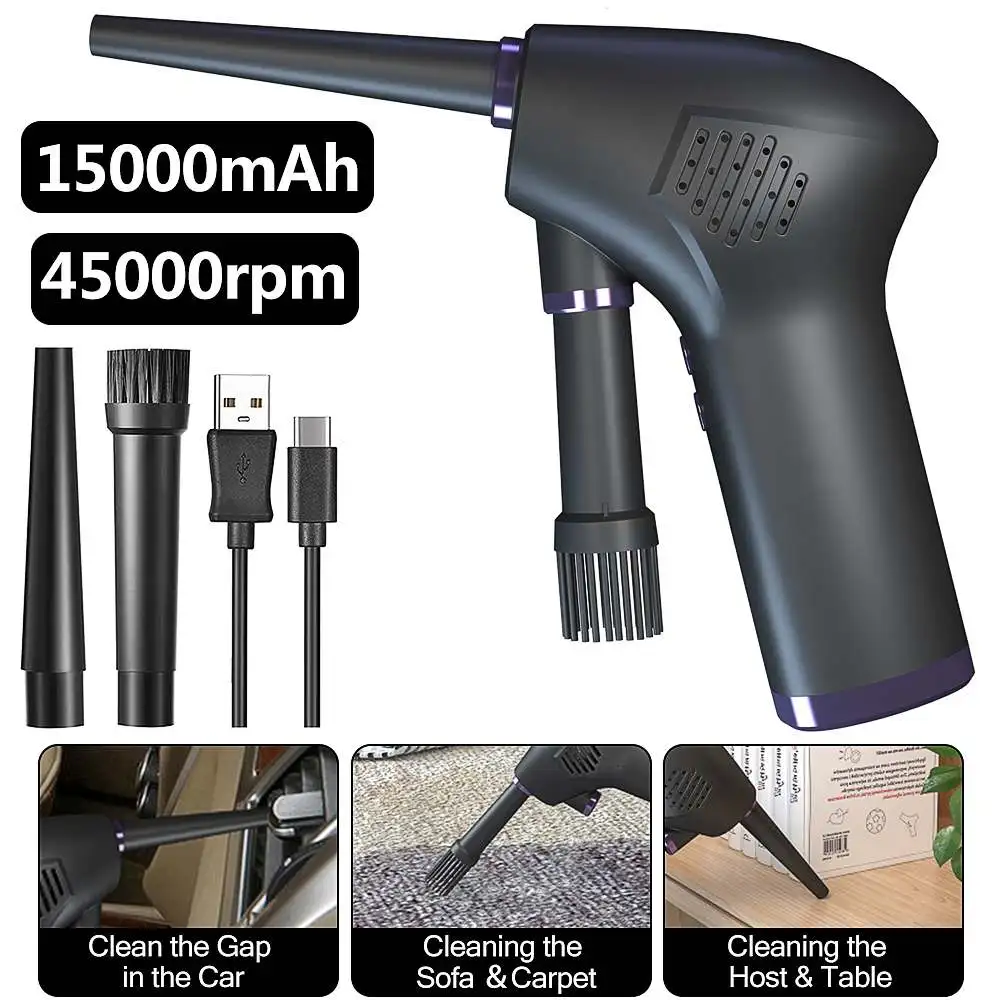 

45000RPM Wireless Air Duster Compressed Air Blower Cleaning Tool For Computer Laptop Keyboard Camera Electronics Cleaning Tools