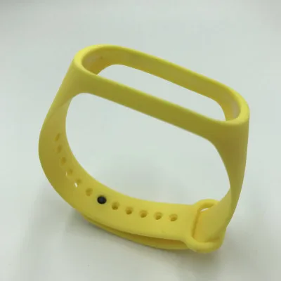 Yellow Силиконовый ремешок для Xiaomi Mi 3 4 смарт-Браслет спортивный ремешок часы силиконовый ремешок для Xiaomi Mi 4 3 браслет - Цвет: Yellow