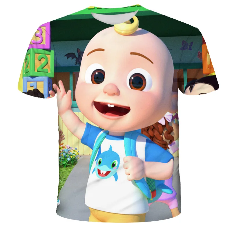 

New children's Cocomelon 3D printed T-shirt boys and girls T-shirt T-shirt Harajuku streetwear summer kids cartoon anime T-shirt