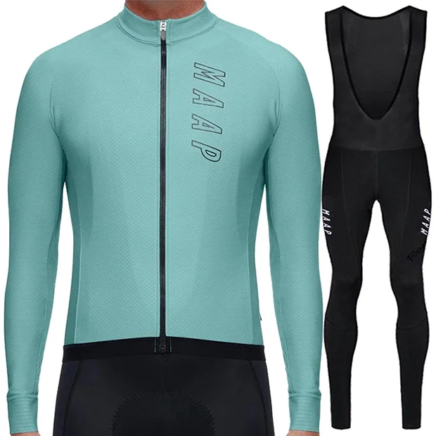 SET G Invierno roupa ciclismo RUNCHITA зимний термальный длинный рукав Велоспорт Джерси Набор велосипедная зимняя велосипедная Одежда наборы ciclismo - Цвет: SET G