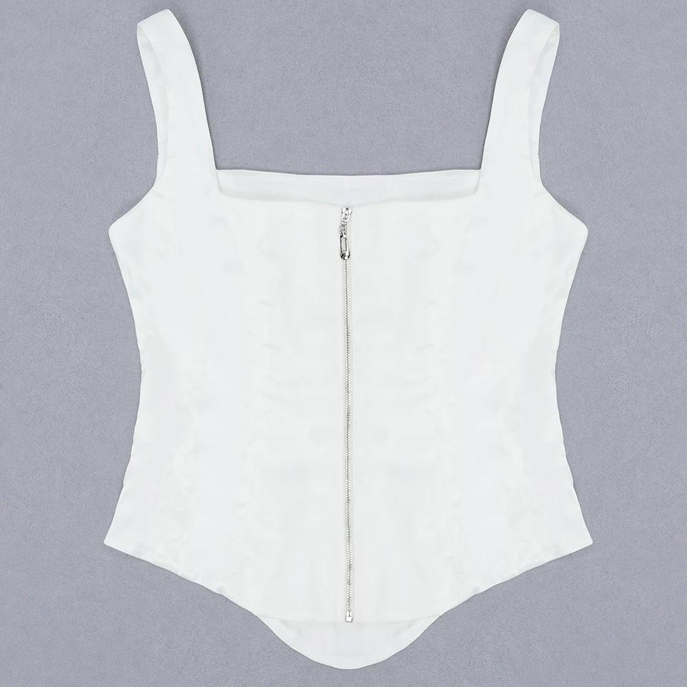 Elegant high quality sexy women 2020 white square collar Rompers Runway Jumpsuit Sexy Bodycon Bodysuits wholesale