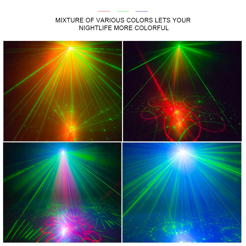 Мини прожектор для дискотеки с USB зарядкой и голосовым управлением|Эффект
