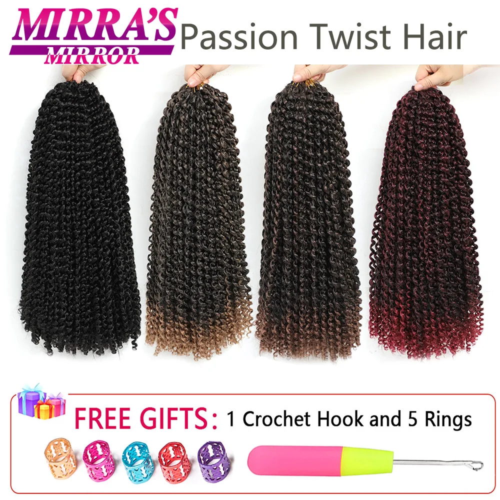 Passion Twist Hair 14/18/24 Inch Water Wave Synthetic Braids for Passion Twist Crochet Braiding Hair Goddess Locs Hair Extension images - 6