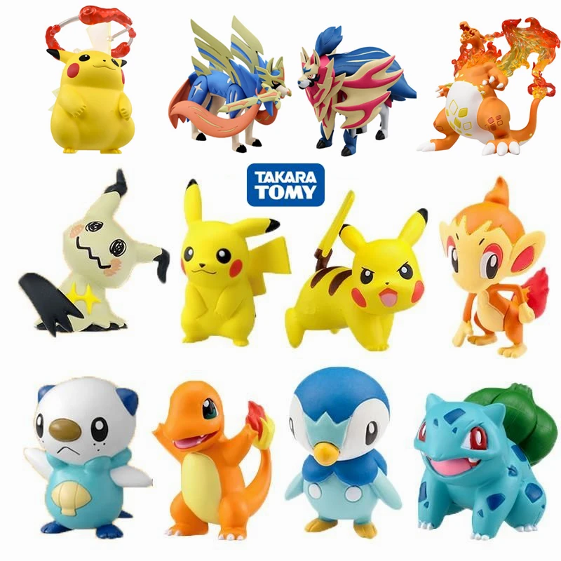 Оригинальные фигурки Такара Томи Charizard Vmax меч и щит Zacian Zamazenta фигурка милый Mew Greninja