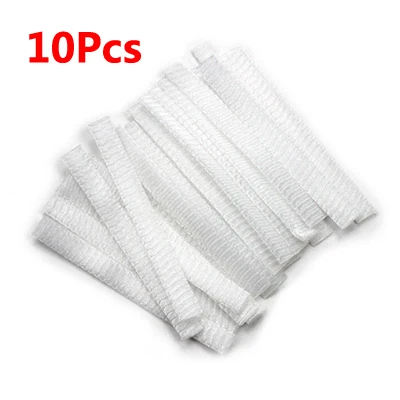 10pcs 10/20/30 шт Косметические кисти для макияжа Щитки защитные сетки чехол оболочка чистый белый - Handle Color: 10pcs