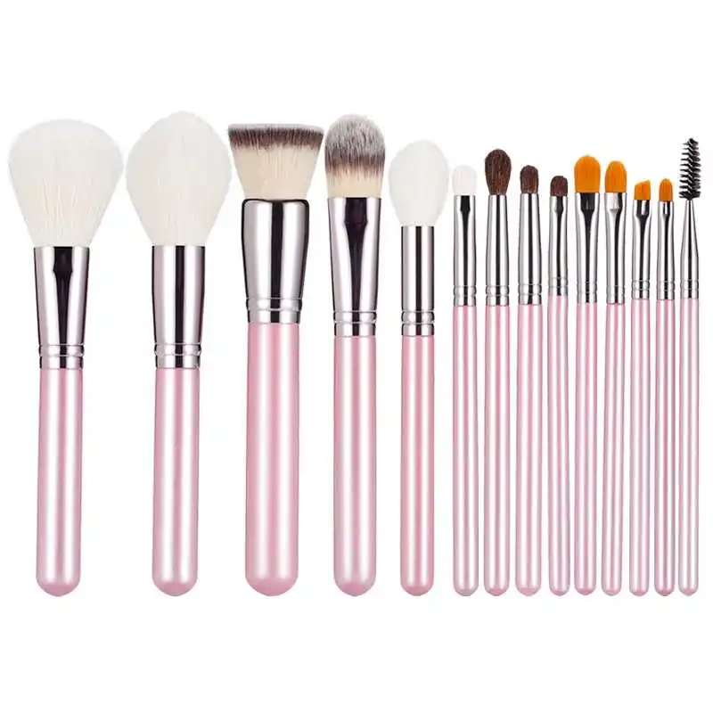 

NEWVEW 14 шт. кисти для макияжа Набор инструментов Косметическая Пудра Тени для век Румяна смешивание; Красота макияж кисти набор для макияжа бр...