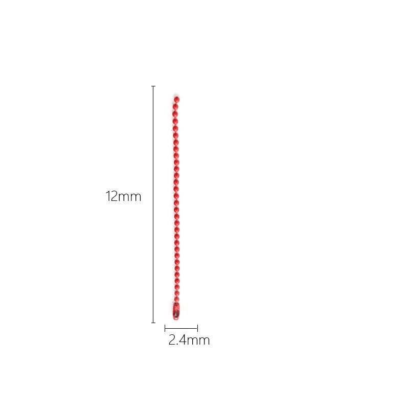 Цепочки с разноцветными шариками для бижутерии 50 шт. (12 см/4 72 дюйма) 2 4 мм подходят