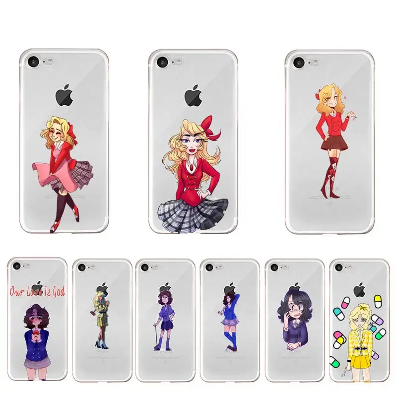 

YNDFCNB Heathers The Musical Phone Case For iphone 13 X XS MAX 6 6s 7 7plus 8 8Plus 5 5S SE 2020 XR 11 12pro max Clear funda
