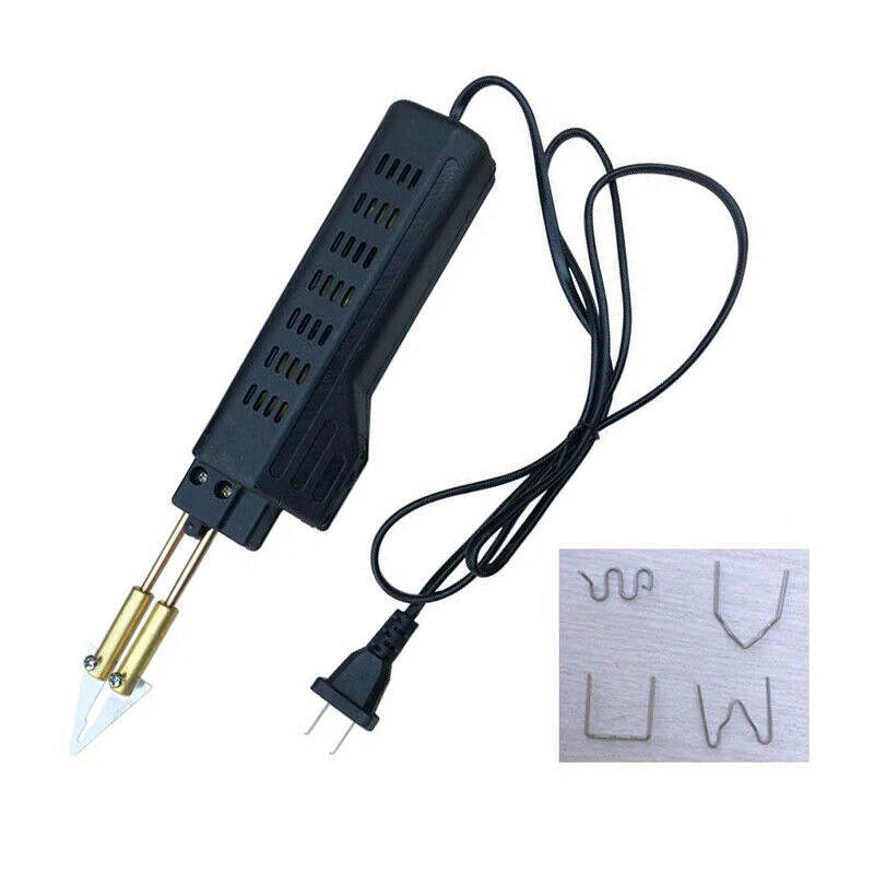 

New 220-250V Hot Stapler Car Bumper Plastic Welding Torch Fairing Auto Body Tool Welder Machine 0.6/0.8mm + 200 Staples