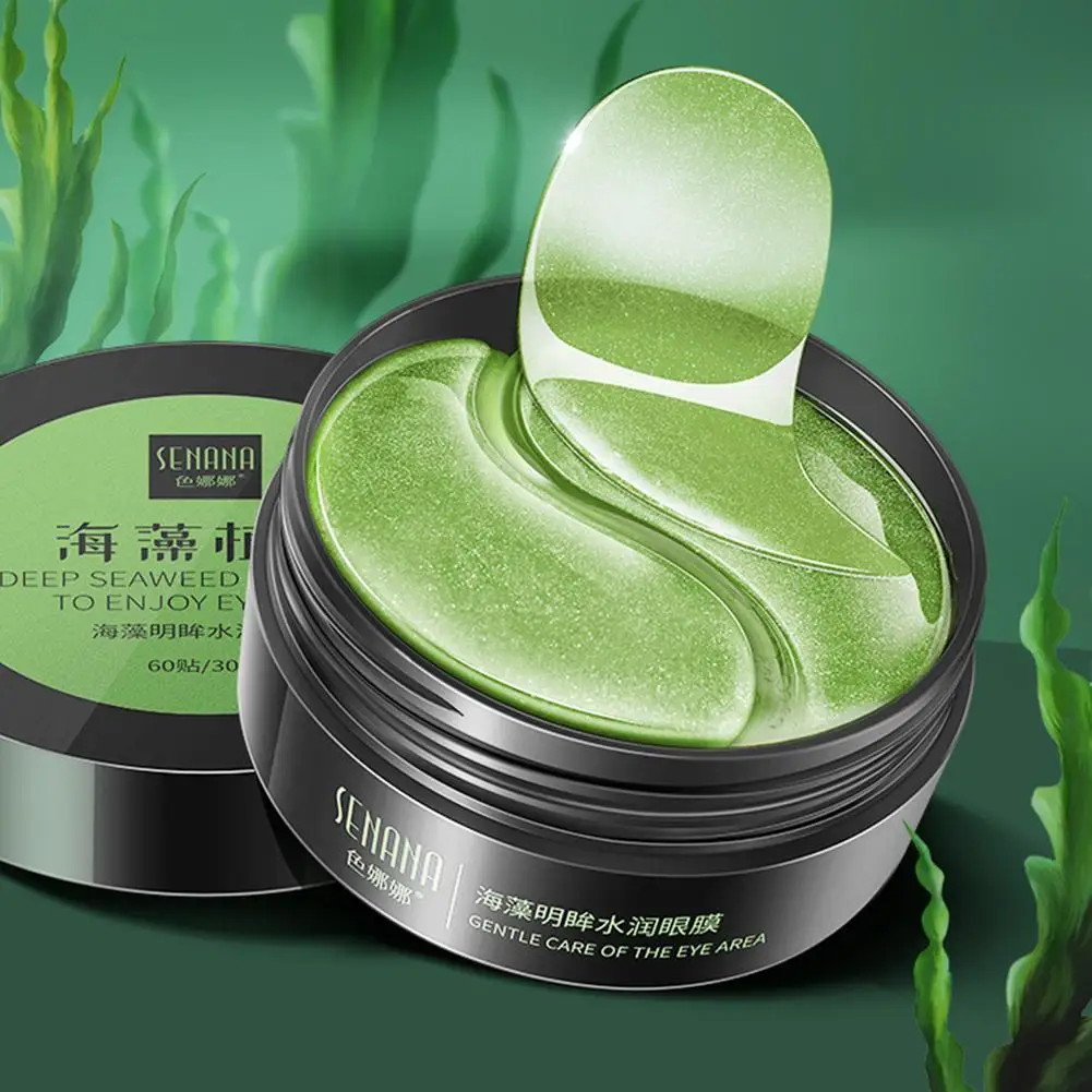 

60pcs Hyaluronic Acid Repair Eye Patches Remove Dark Circles Moisturizing Eye Mask Crystal Collagen Gel Mask Eye Skin Care