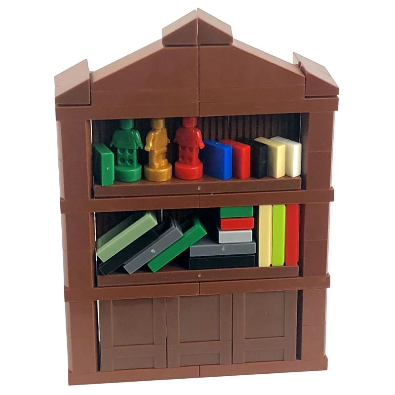 City MOC наборы блоков игрушки диван кровать Модель книжная полка стол обучающие для
