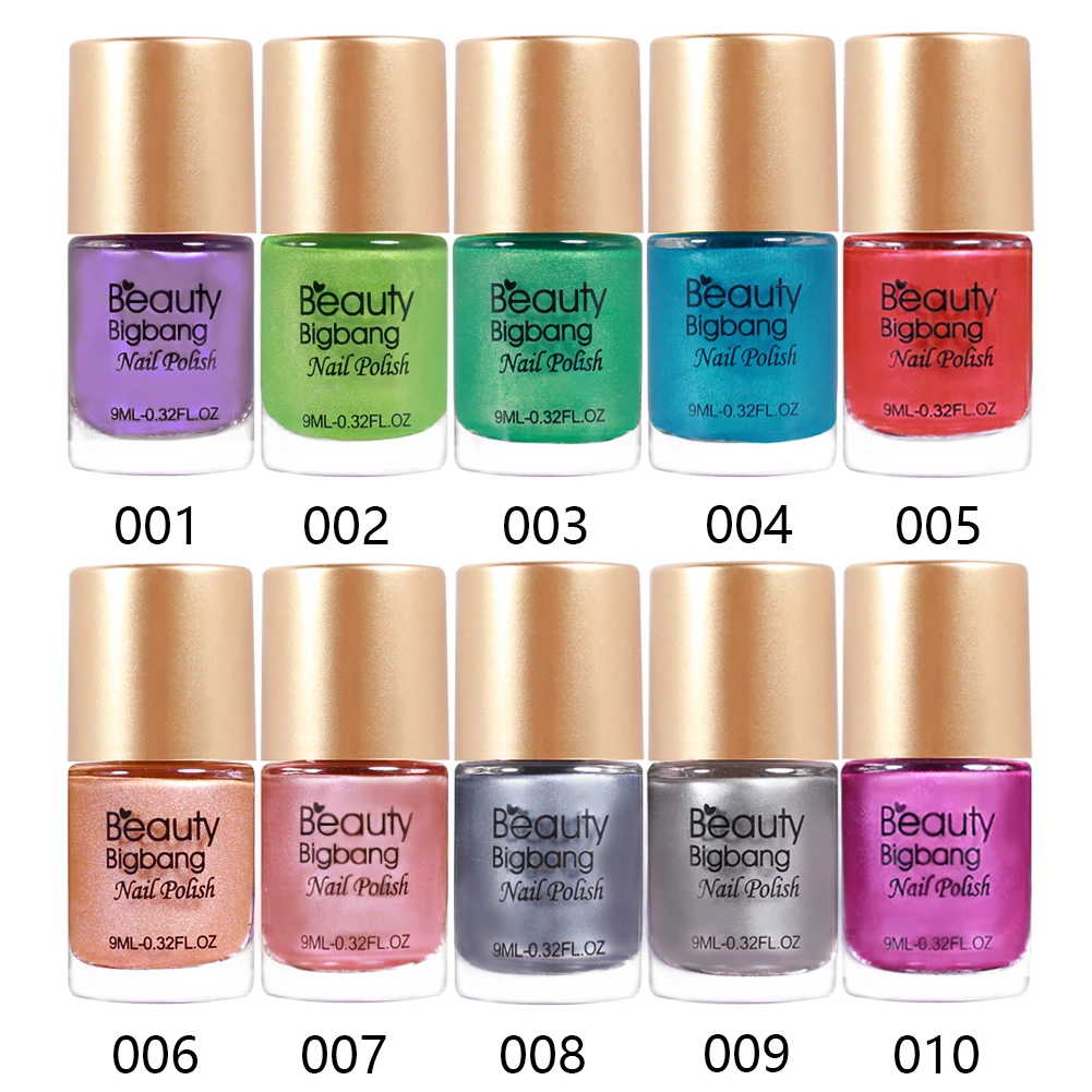 BEAUTYBIGBANG 9 мл Лак для ногтей с зеркальным эффектом металлический лак Великолепные