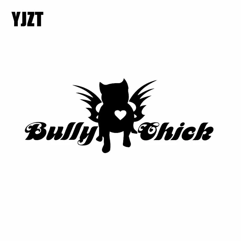 YJZT 17x6 8 см Виниловая фотография Bully Chick с изображением американской бульли и