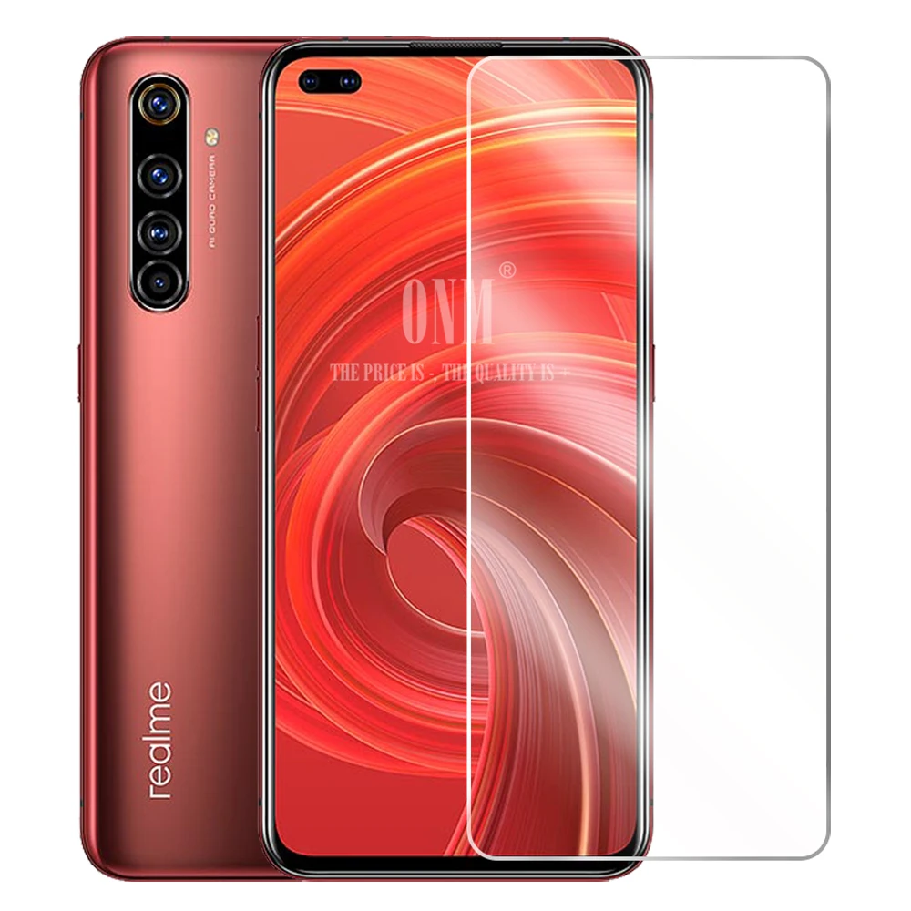 2 шт. X50 закаленное Стекло для Realme Pro 5g Экран протектор 2.5D с уровнем твердости 9H