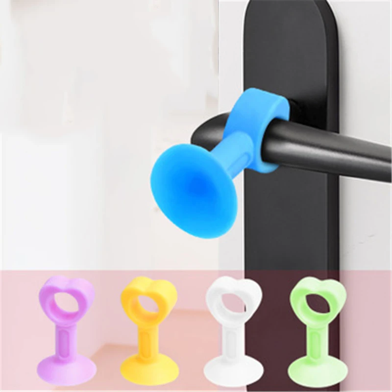 

Doorknob Wall Mute Crash Pad Door Cabinet Door Handle Lock Silencer Anti-Collision Silicone Doorknob Cushion Door Stopper