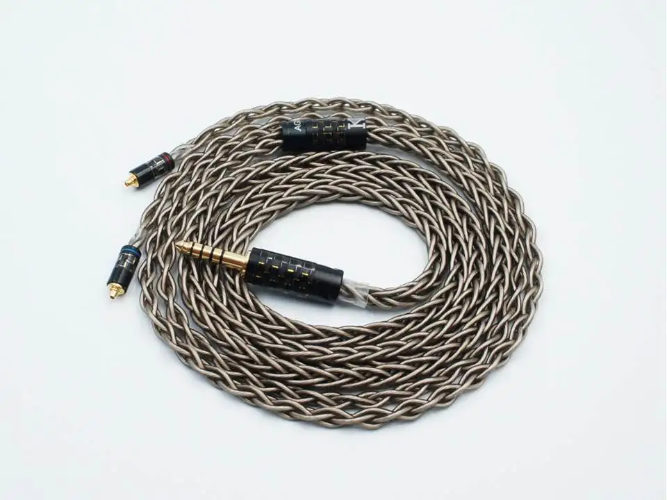 Серебристые Hi-Fi наушники-вкладыши серебристого цвета с 8 элементами is Audio AG8 Flagship |