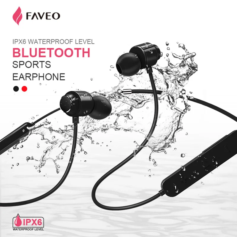 Bluetooth гарнитура S8 IPX6 водонепроницаемая Спортивная беспроводная на шею высокое