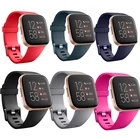 Силиконовый регулируемый спортивный браслет Baaletc для Fitbit Versa, дышащий ремешок для часов с отверстиями для воздуха для браслета Fitbit Versa 2