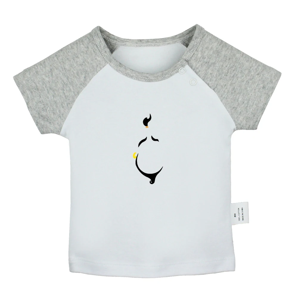 Aladdin and the magic lamp Genie tribe totem Red Maple Leaf Design Новорожденные Детские футболки для малышей