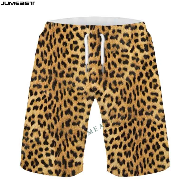 

Jumeast Men Women Male Female Streetwear Leopard Camouflage Shorts Trunks Board Shorts Beach Casual Sweatpants Short Pants