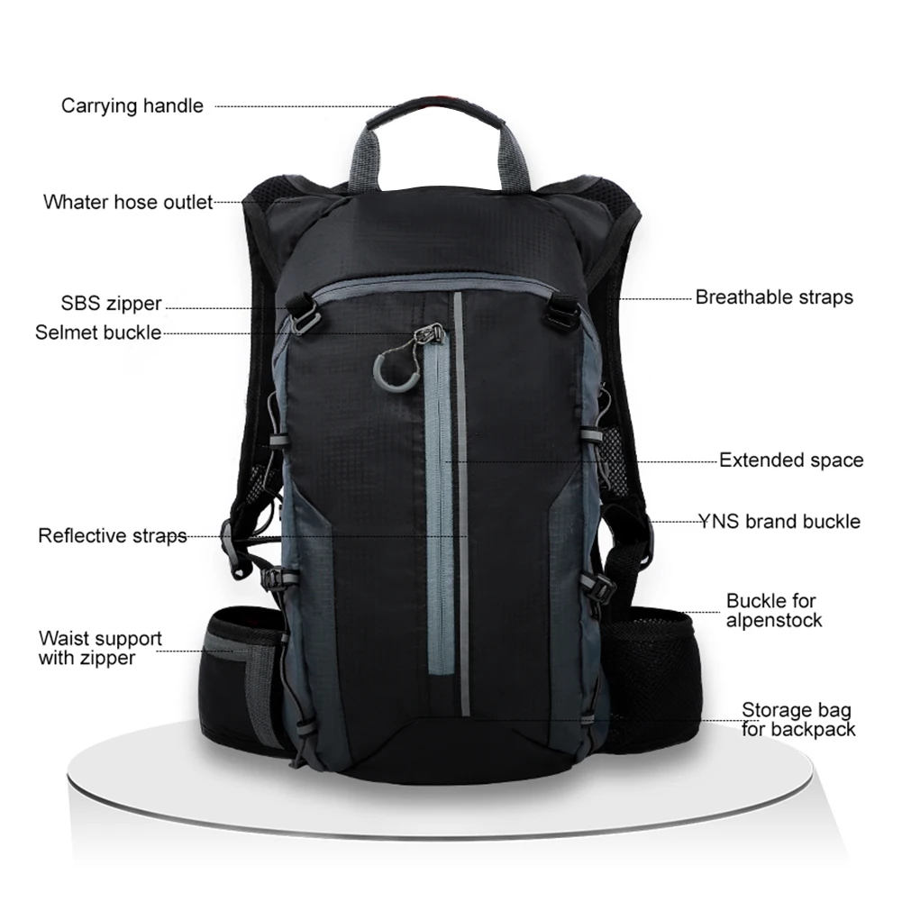 

Bicycle Bag Cycling Backpack Breathable 10L Ultralight Bike Bag Climbing Reflective Backpack