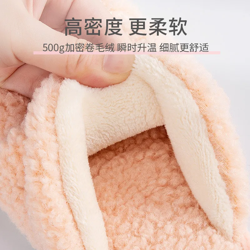 

New Winter Cozy Fuzzy Memory Foam House Indoor Warm Lovers Women Shoes Comfort Non-Slip Cute Floret Silent Slippers Comfortable