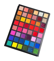 20pcs private label eyeshadow palette wholesale 48 colors big makeup pallte pigmented neon eye shadow custom logo