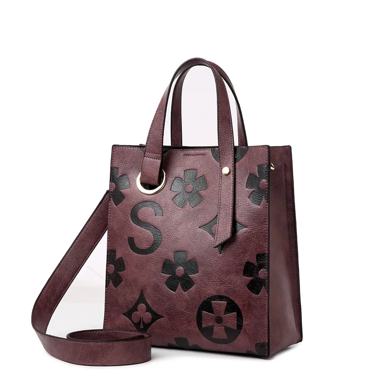 

Genuine Leather Bags 2021 New Fashion Print Single Shoulder Large Capacity Diagonal Bag Purses and Handbags Luxury Designer Gg