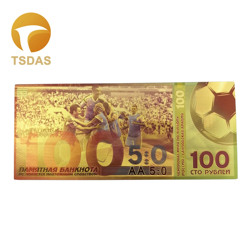 Прямая поставка 2018 российские 100 рублей золотые банкноты цвета банкнот ретро