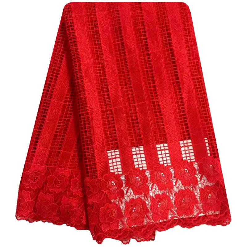 

high quality african cord lace red french lace fabric swiss voile guipure lace fabric african party lace Embroidery designs