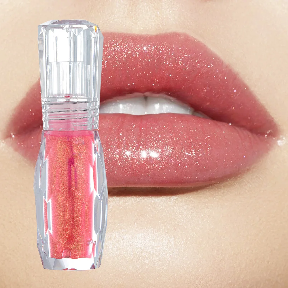 HANDAIYAN Shimmer желе блеск для губ увеличитель Макияж яркие прозрачные жидкая губная