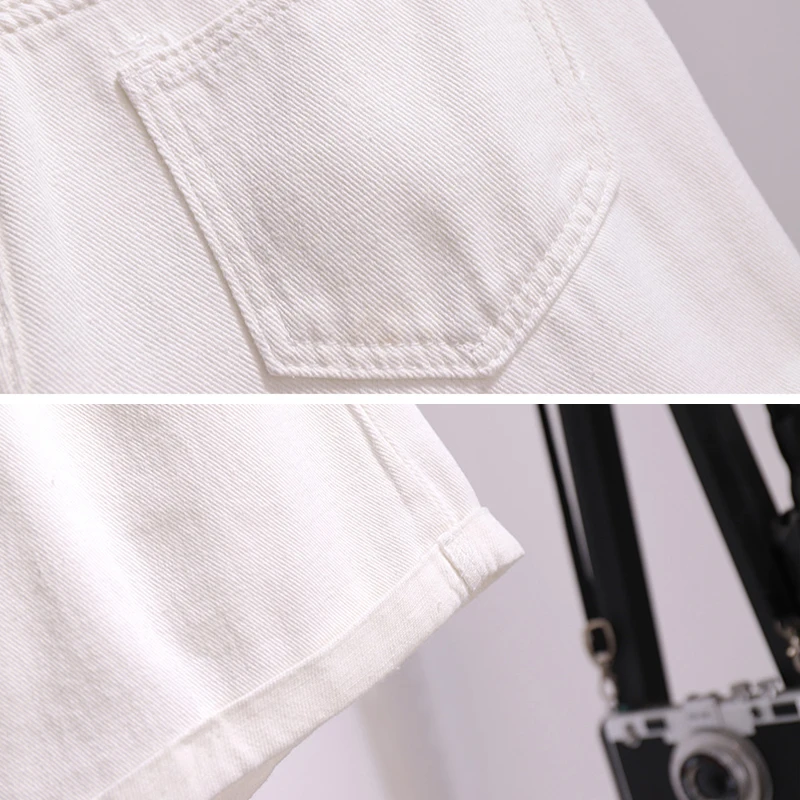 

Spring Women Sets Casual Preppy Style Stripe Short Sleeve T-shirt Fashion White Curled Shorts Wide Leg Pants Female Set 2 Pcs